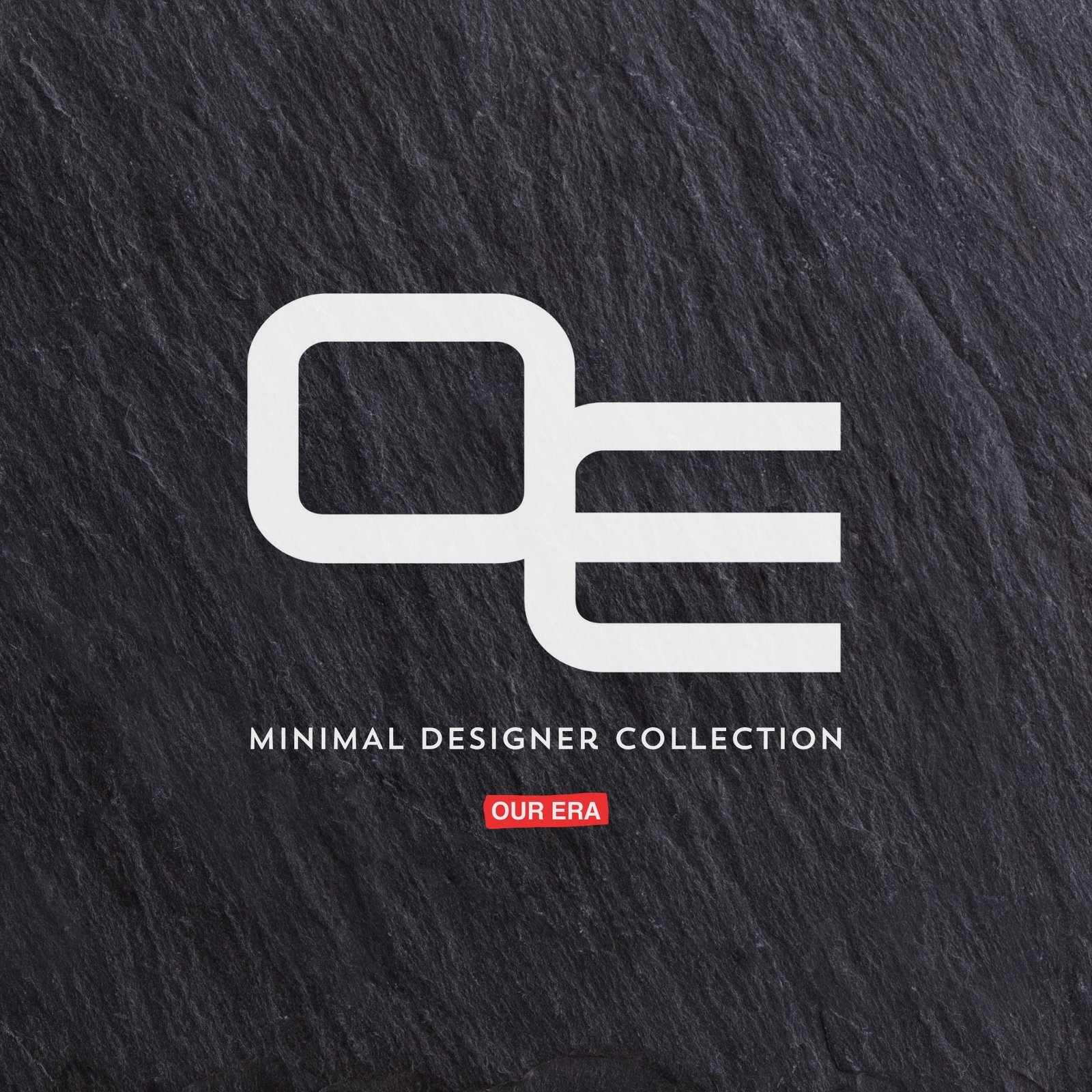 Our Era Minimal Designer Collection Square Logo Graphite
