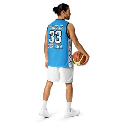 Our Era Basketball Top (Blue & White) - Image 3