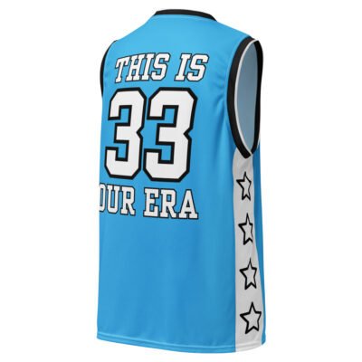 Our Era Basketball Top (Blue & White) - Image 5
