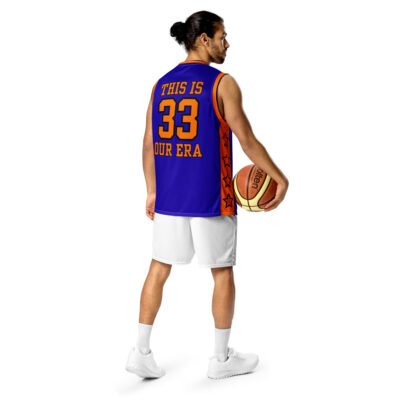 Our Era Basketball Top (Blue & Orange) - Image 3