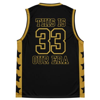 Our Era Basketball Top (Black & Gold) - Image 6