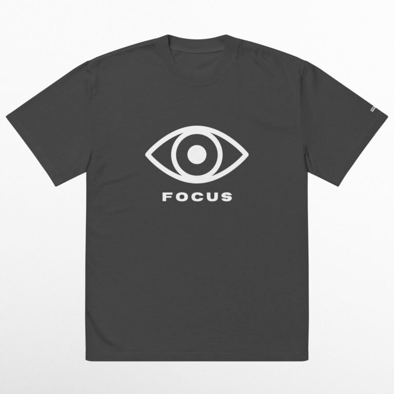 Focus Oversized Faded T-Shirt