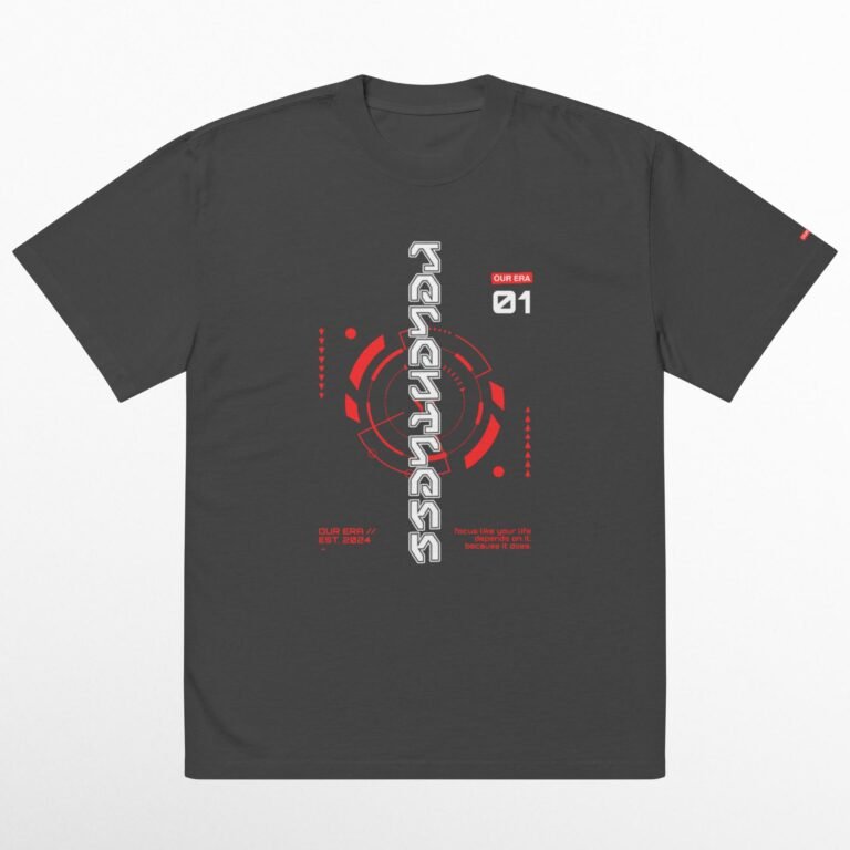 Relentless Oversized Faded T-Shirt
