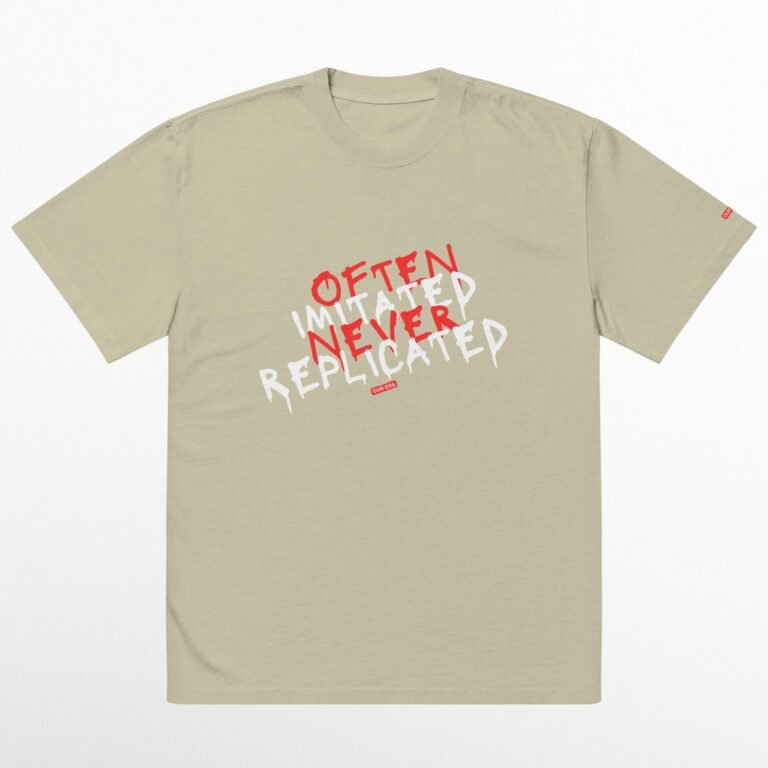 Often Imitated, Never Replicated Oversized T-Shirt - Image 2