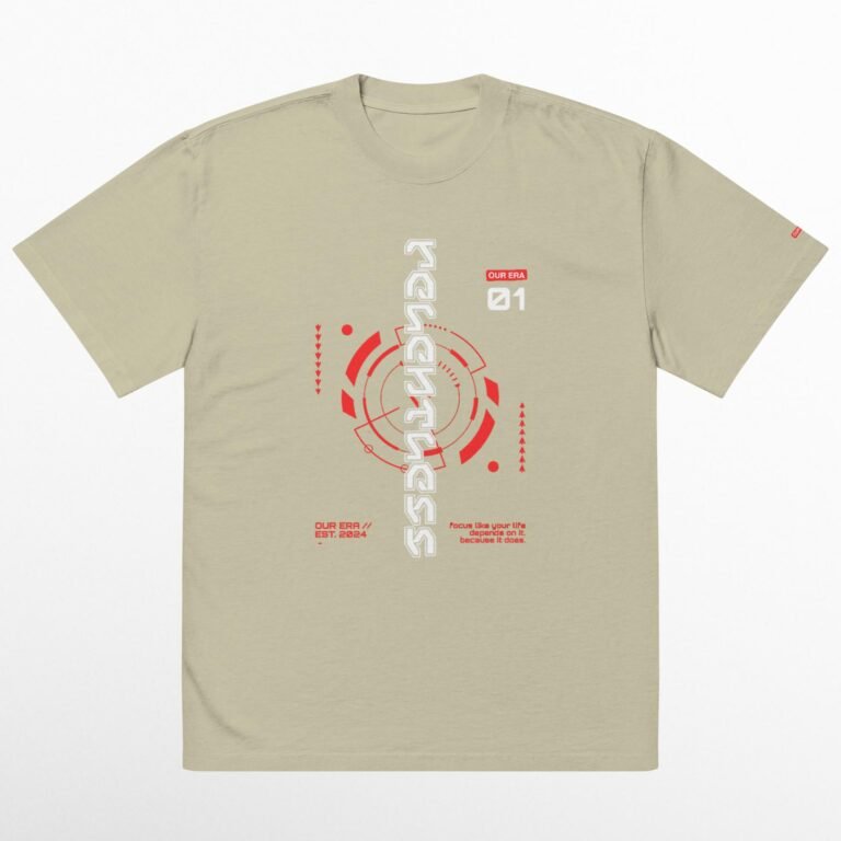 Relentless Oversized Faded T-Shirt - Image 2