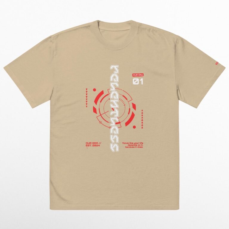 Relentless Oversized Faded T-Shirt - Image 3