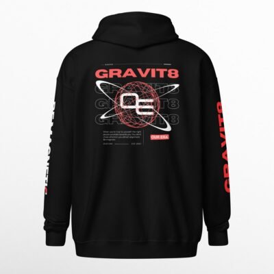 Gravit8 Heavy Zip Hoodie - Image 2