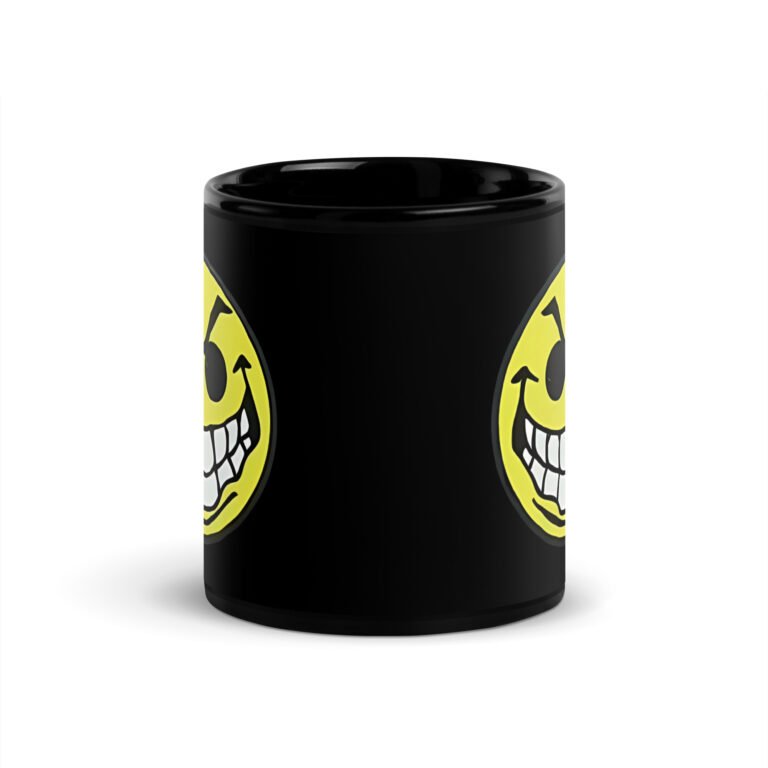 Mean Acid Face Black Mug - Image 3