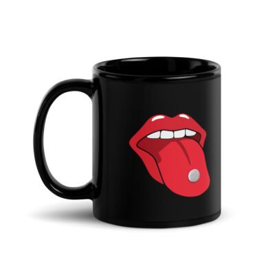 Pill Tongue Black Mug - Image 2
