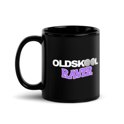 Oldskool Raver Black Mug - Image 2