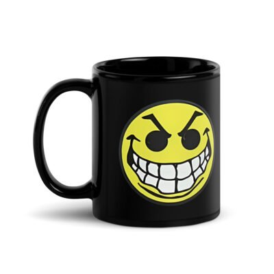 Mean Acid Face Black Mug - Image 2