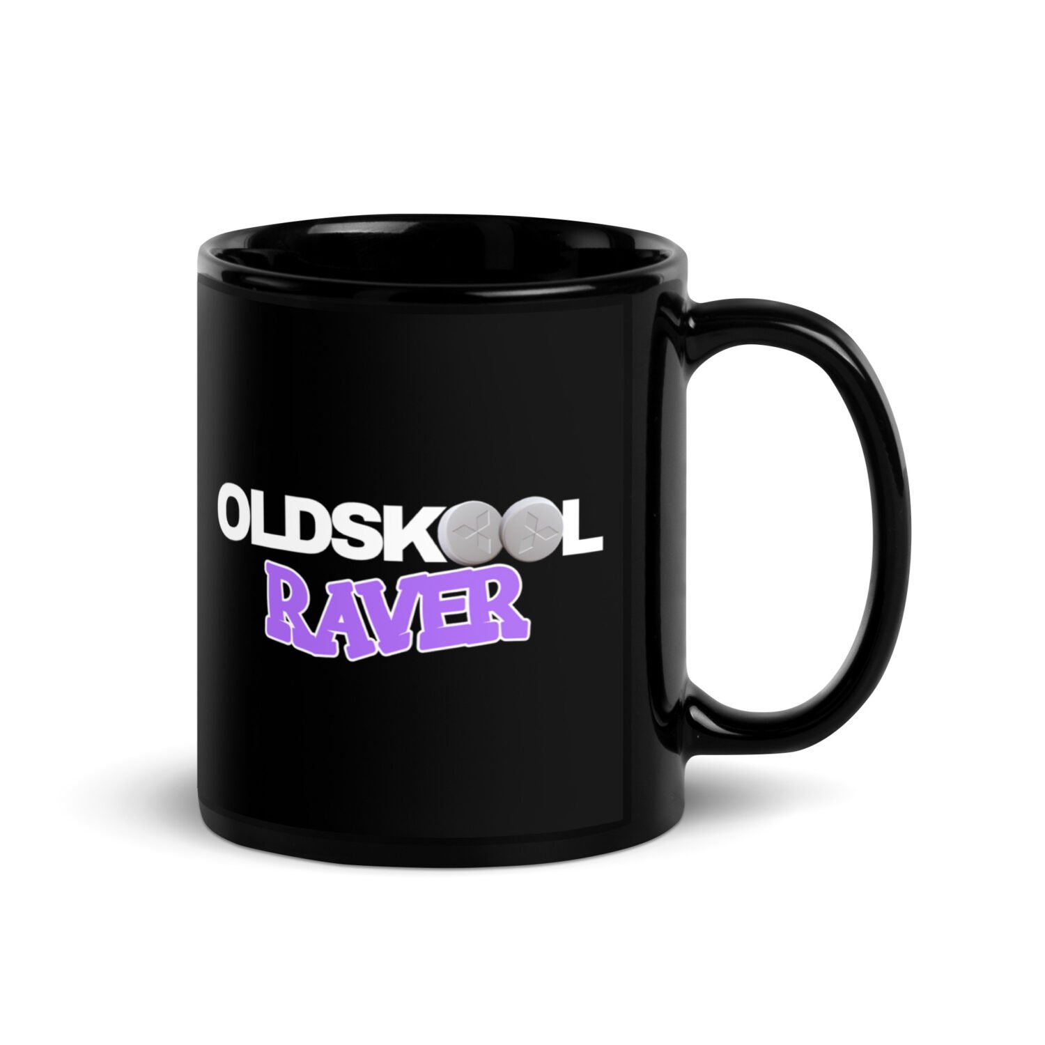 Oldskool Raver Black Mug