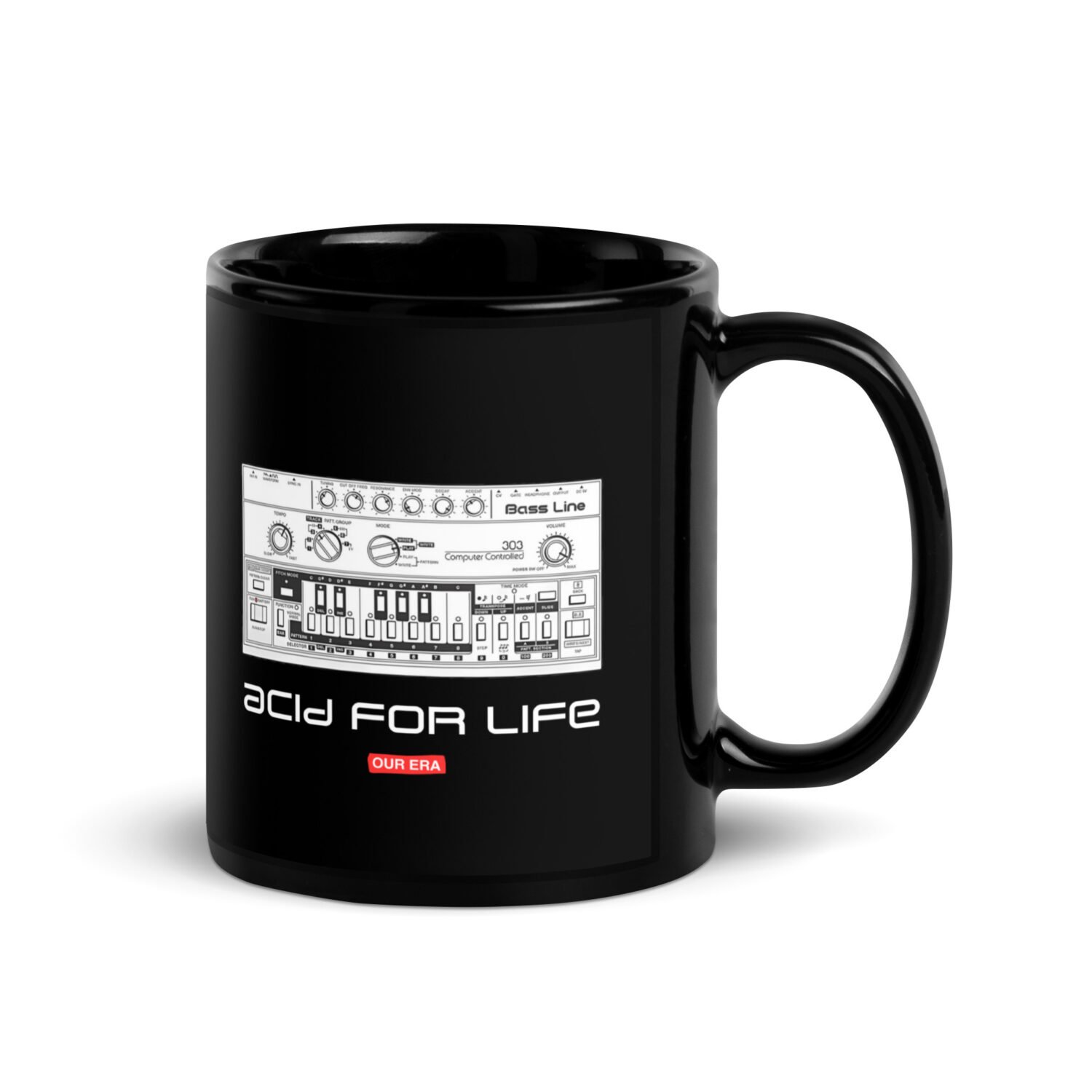 Acid For Life Black Mug