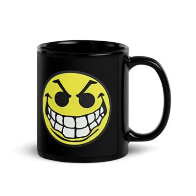 Mean Acid Face Black Mug