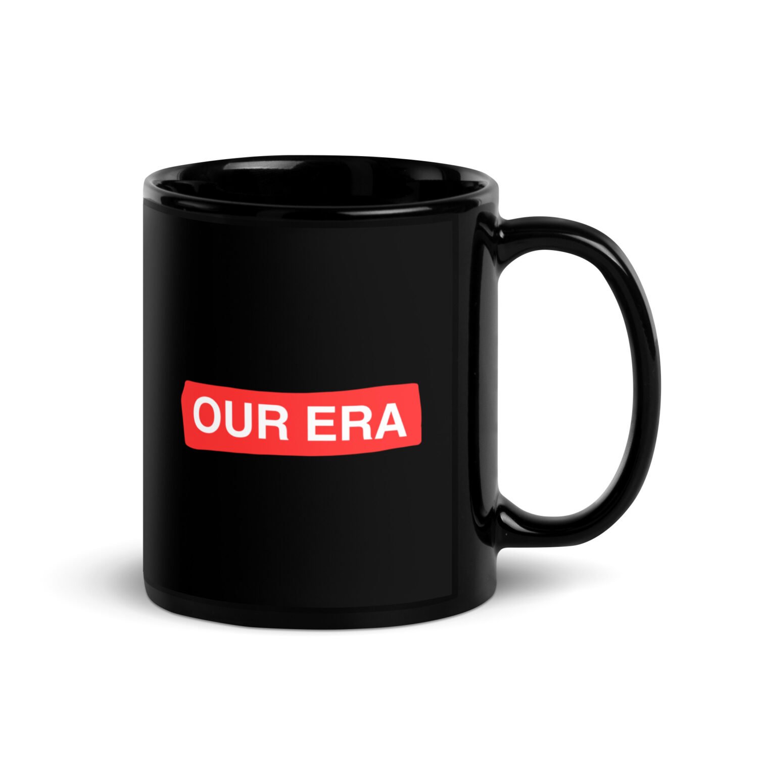 Our Era Black Mug