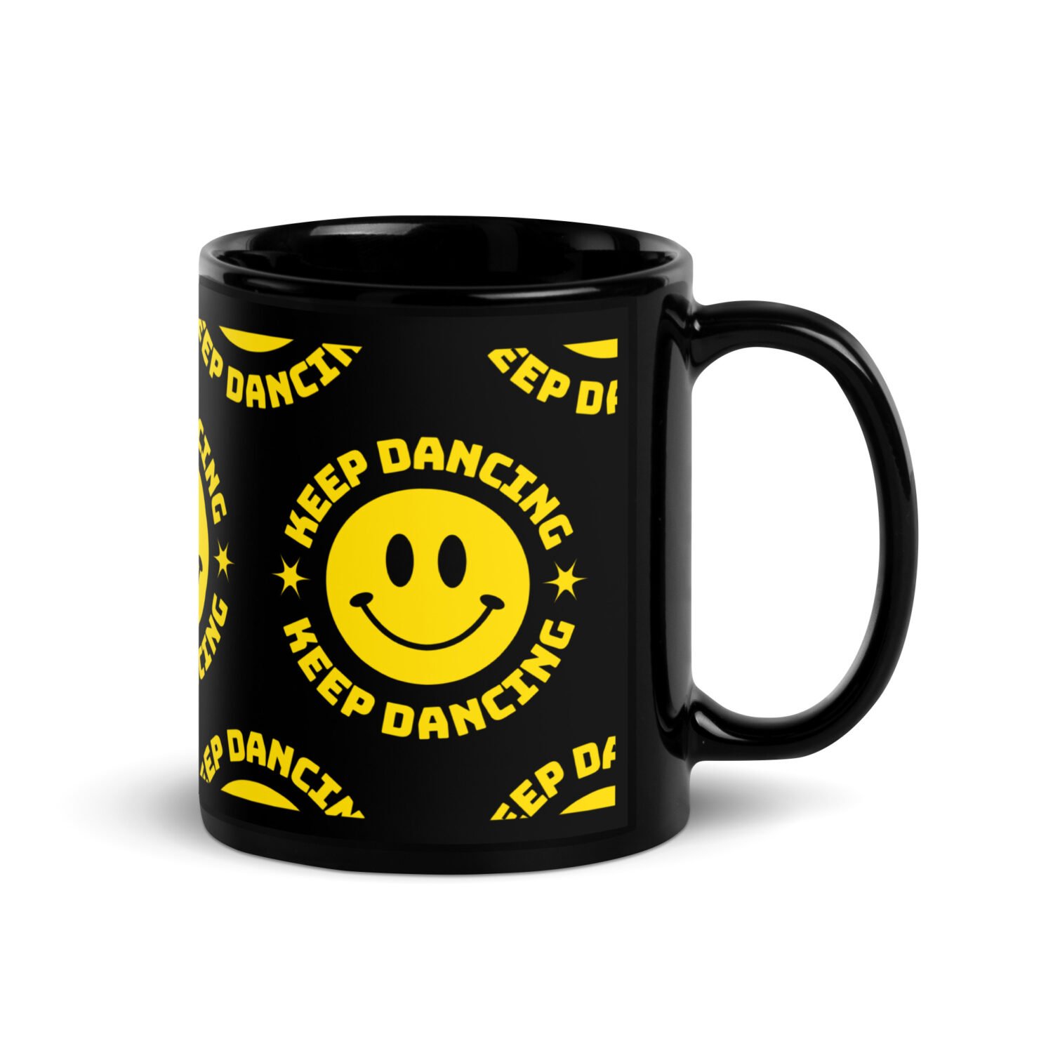Keep Dancing Black Mug