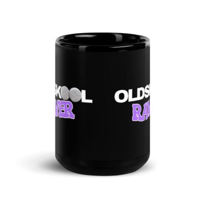 Oldskool Raver Black Mug - Image 6