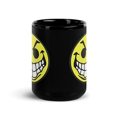 Mean Acid Face Black Mug - Image 6