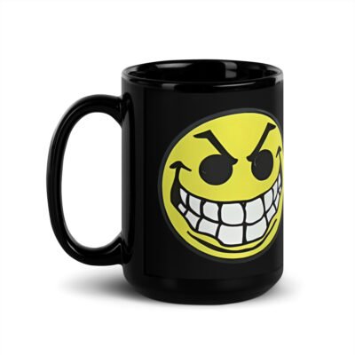 Mean Acid Face Black Mug - Image 4