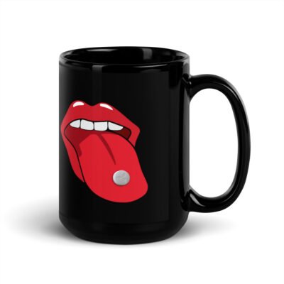 Pill Tongue Black Mug - Image 5