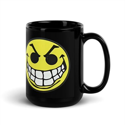 Mean Acid Face Black Mug - Image 5