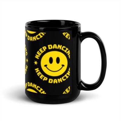Keep Dancing Black Mug - Image 5