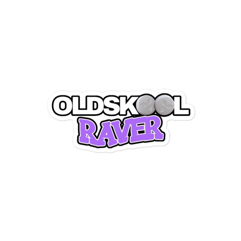 Old Skool Raver Sticker - Image 3