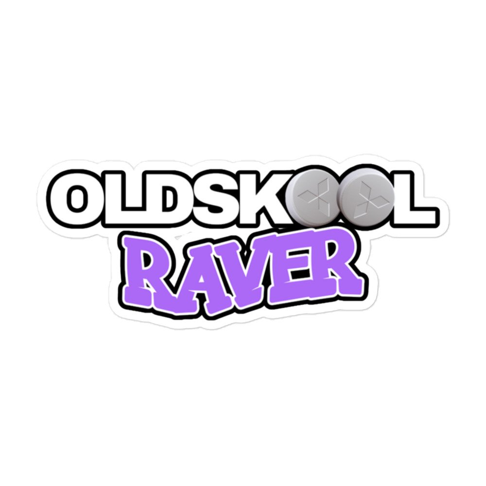 Old Skool Raver Sticker