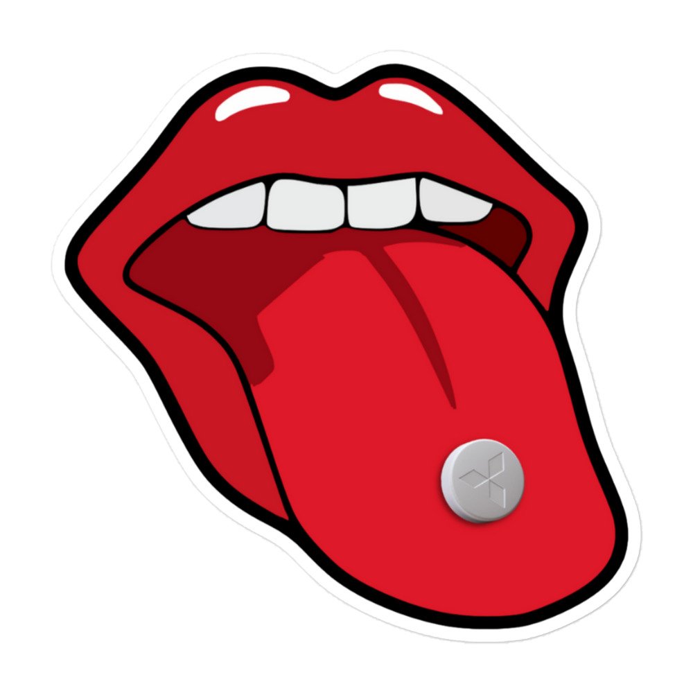 Pill Tongue Sticker