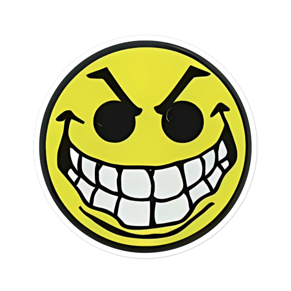 Mean Acid Face Sticker