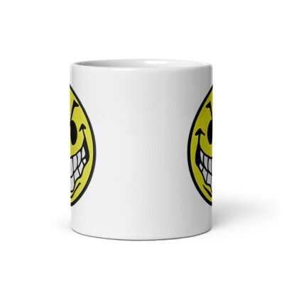 Mean Acid Face White Mug - Image 4