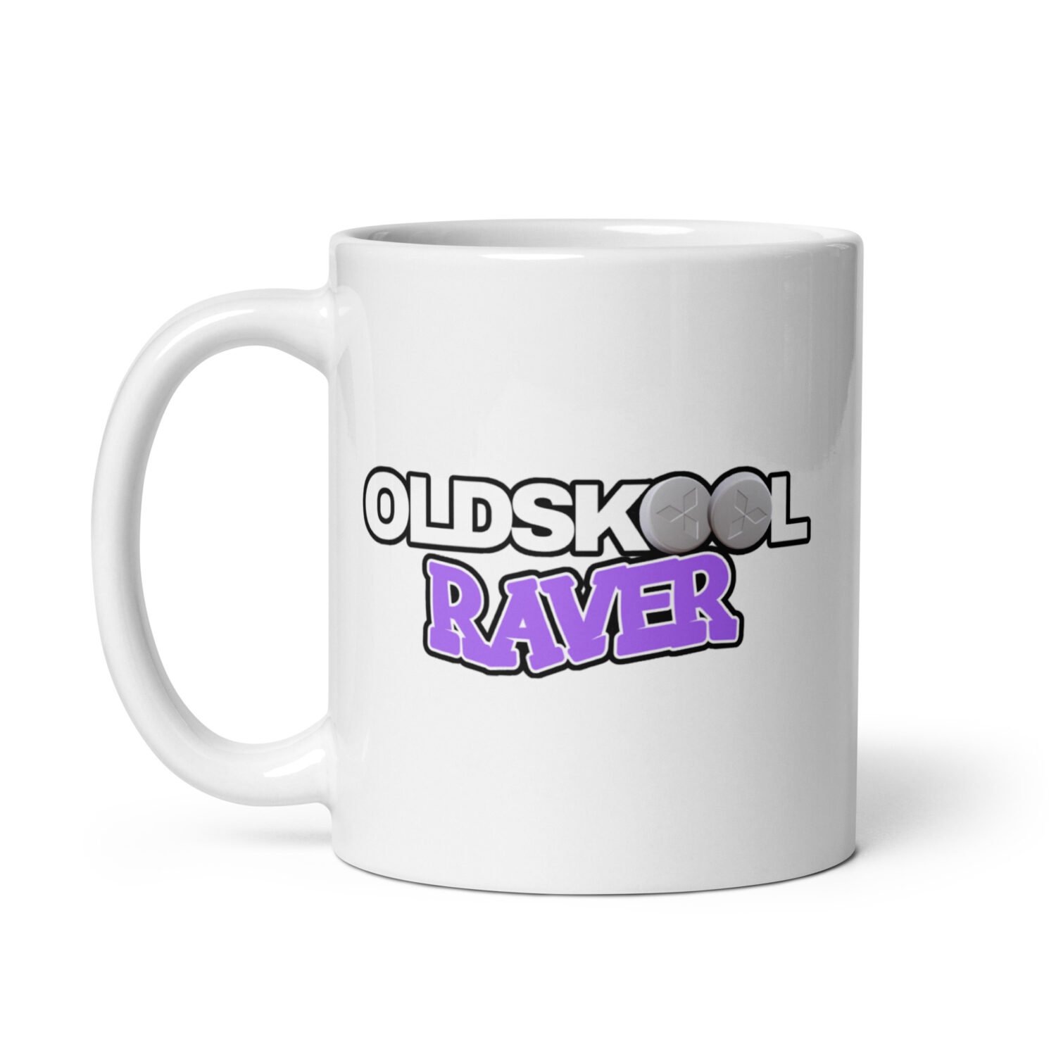 Oldskool Raver White Mug - Image 3