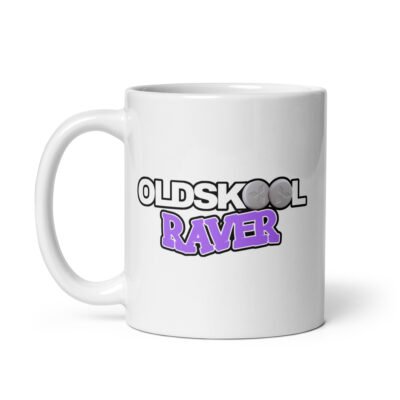 Oldskool Raver White Mug - Image 3