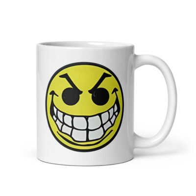 Mean Acid Face White Mug - Image 2