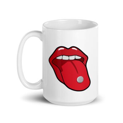 Pill Tongue White Mug - Image 6