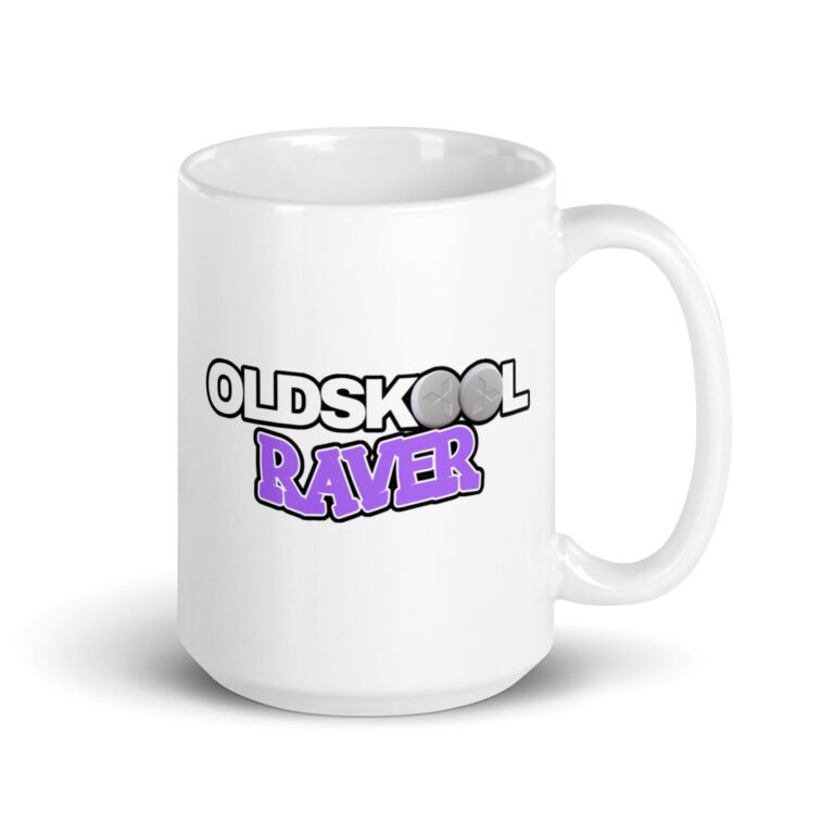 Oldskool Raver White Mug - Image 5