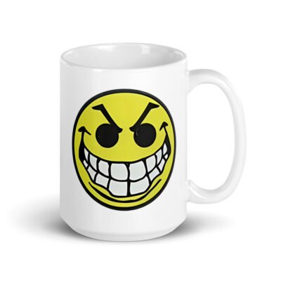 Mean Acid Face White Mug - Image 5