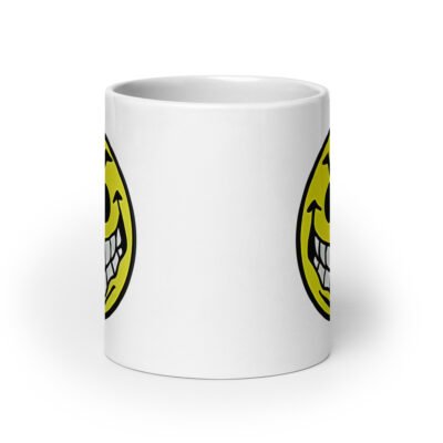 Mean Acid Face White Mug - Image 9