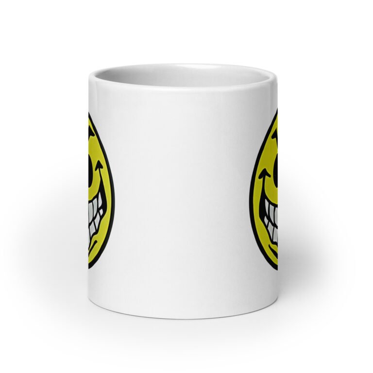 Mean Acid Face White Mug - Image 9
