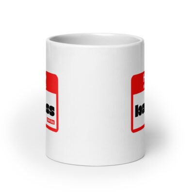 Hello, My Name Is Badass White Mug - Image 9
