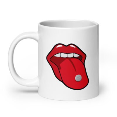 Pill Tongue White Mug - Image 8