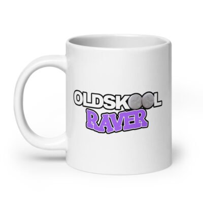 Oldskool Raver White Mug - Image 8