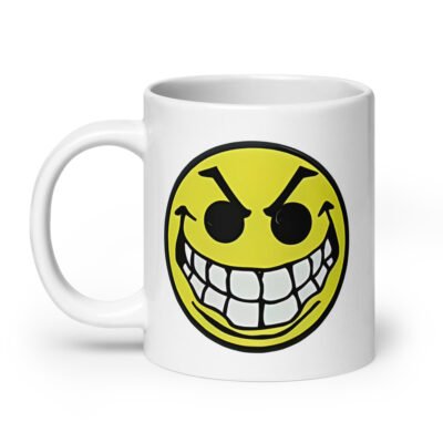 Mean Acid Face White Mug - Image 8