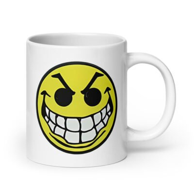 Mean Acid Face White Mug
