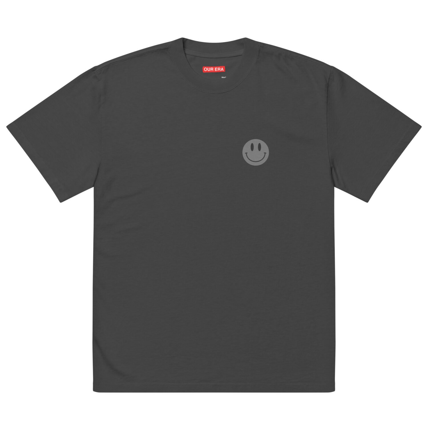 Smiley Oversized T-shirt (Left Chest)
