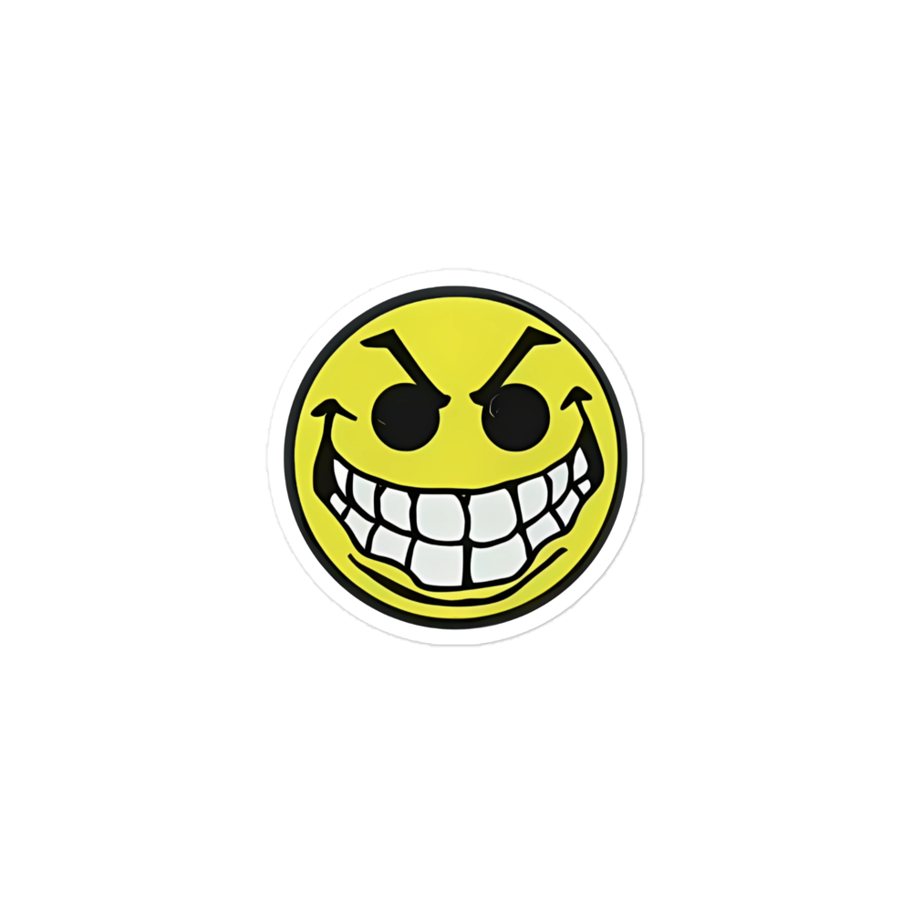 Mean Acid Face Sticker