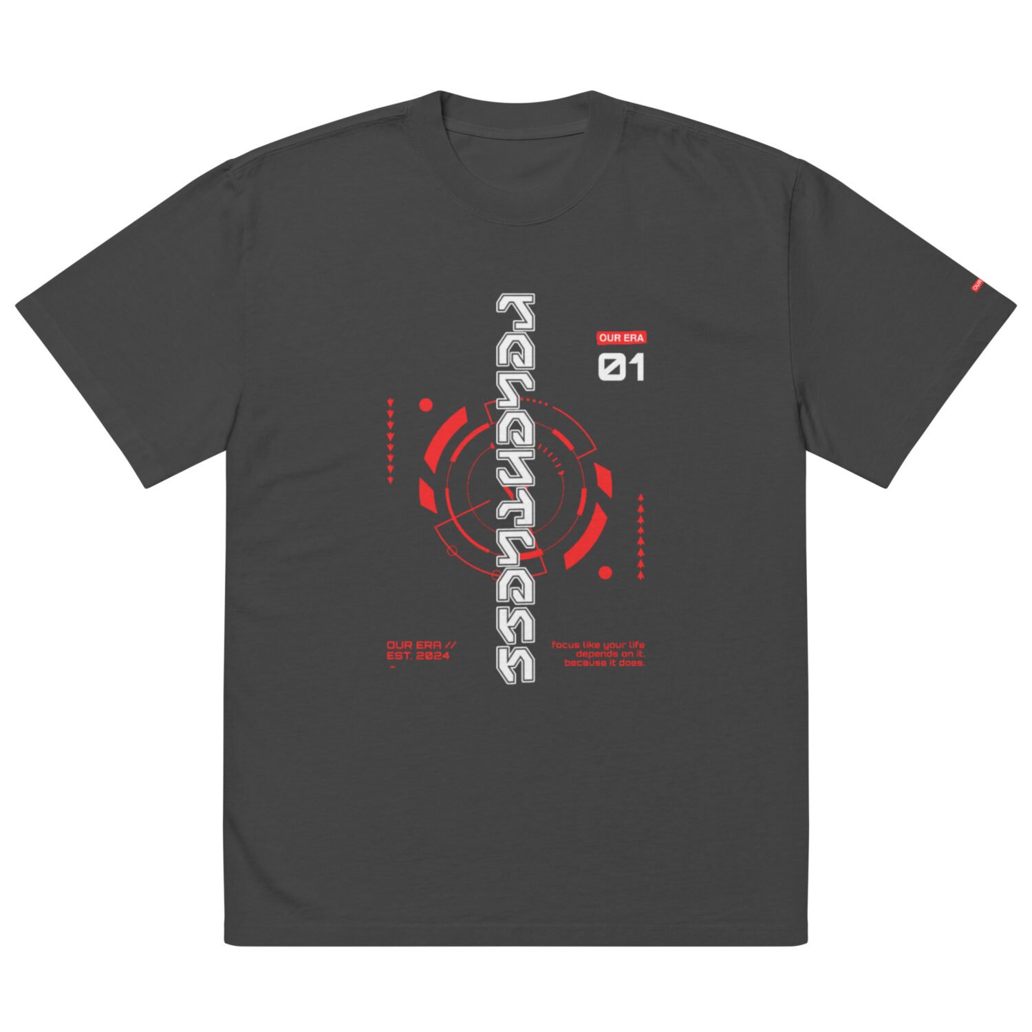 Relentless Oversized Faded T-Shirt