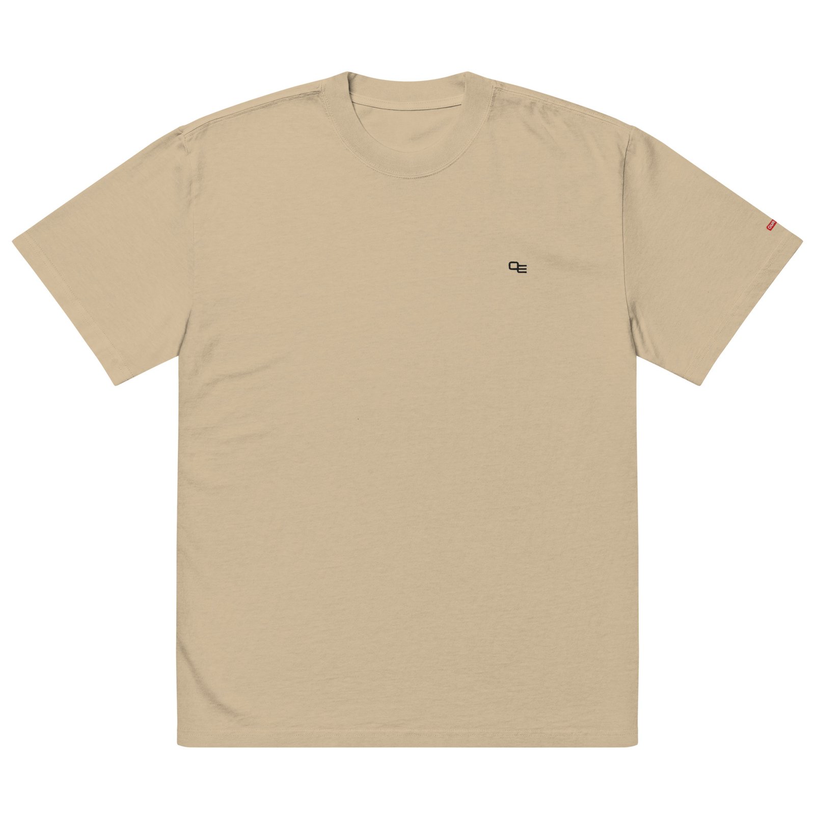 Oversized Minimal T-shirt (Faded Bone/Eucalyptus/Khaki) - Image 5