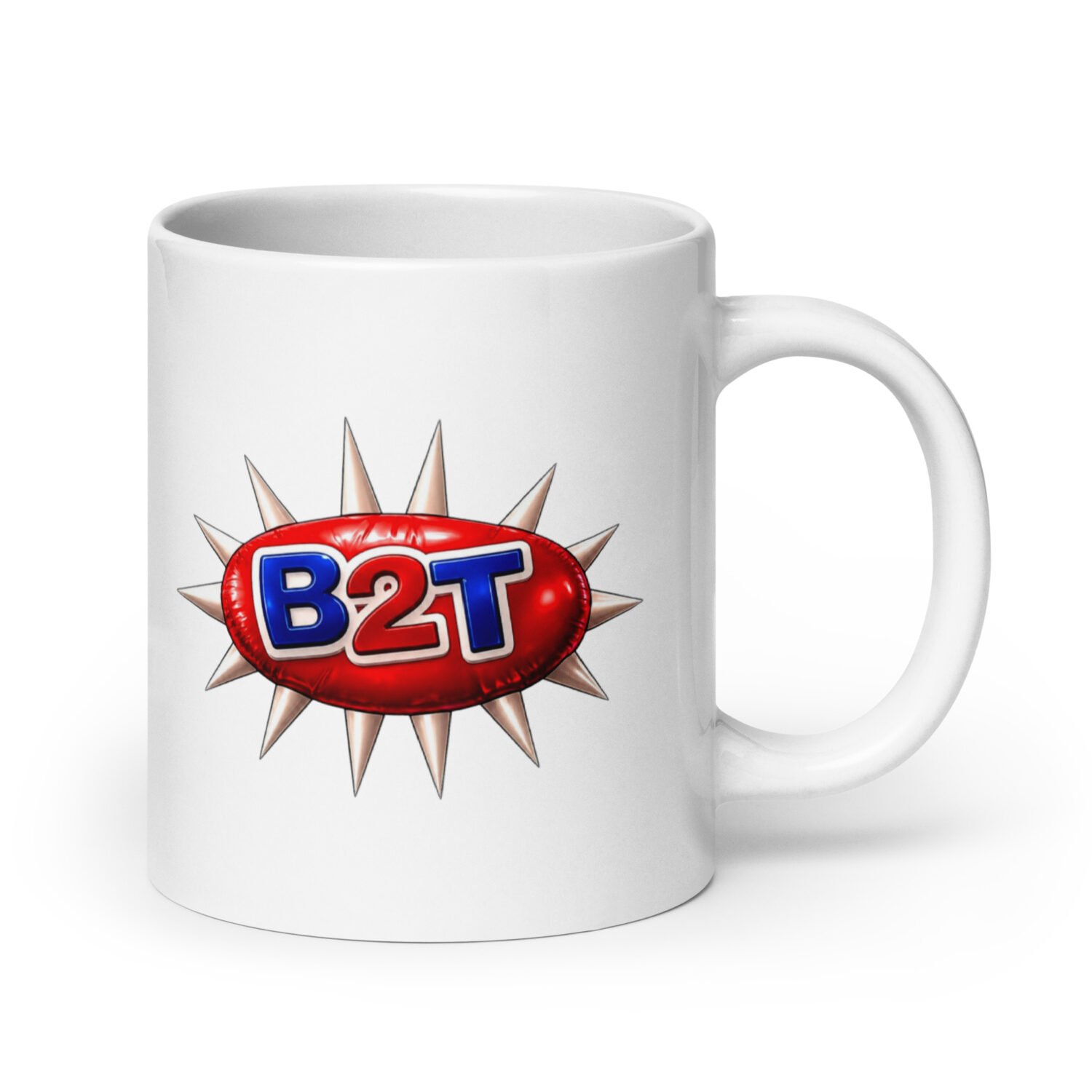 B2T Blowup White Mug